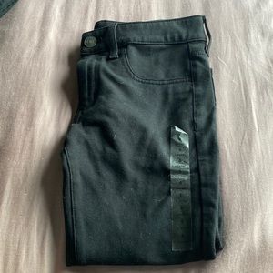 extra short size 6 black jeans/jeggings